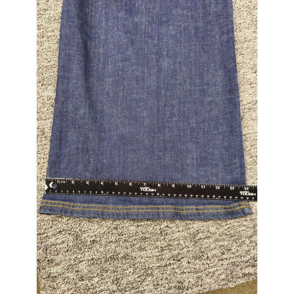Maeve Anthropologie Colette Wide Leg Crop Jeans Scallop Trim Dark Wash 29 - Picture 6 of 9